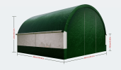 Large Chicken Coop Metal Chicken Run Dome Shape Walk-in Fence Chicken Coop, suitable for outdoor and yard farm use, all covered with PE cloth